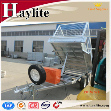 Customized dump trailer with hydraulic cylinder